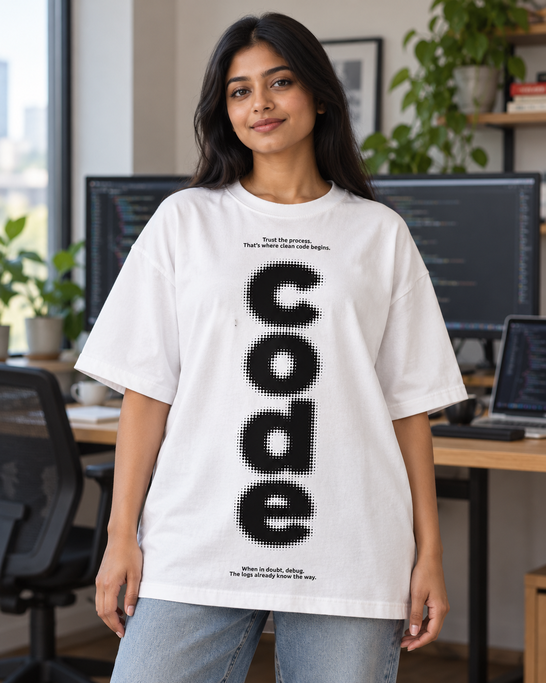 Code Trust The Process - White